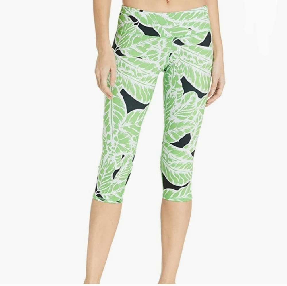 ALO Yoga‎ Airbrush Capri Leggings In Palm Springs Women's Size Small - Picture 2 of 11